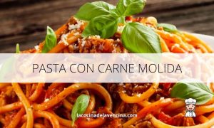Receta de Pasta con Carne Molida - lacocinadelavecina.com